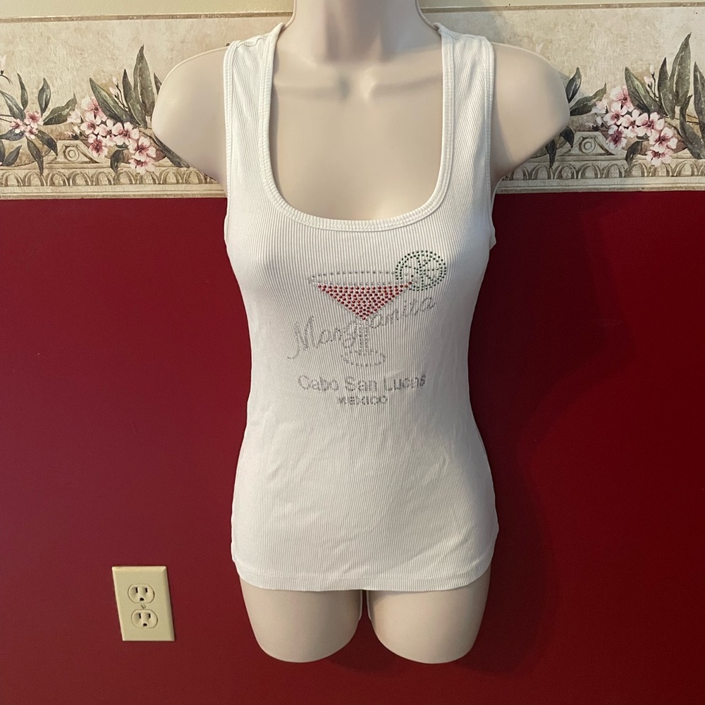 Sweet Girl White Ribbed Top XL